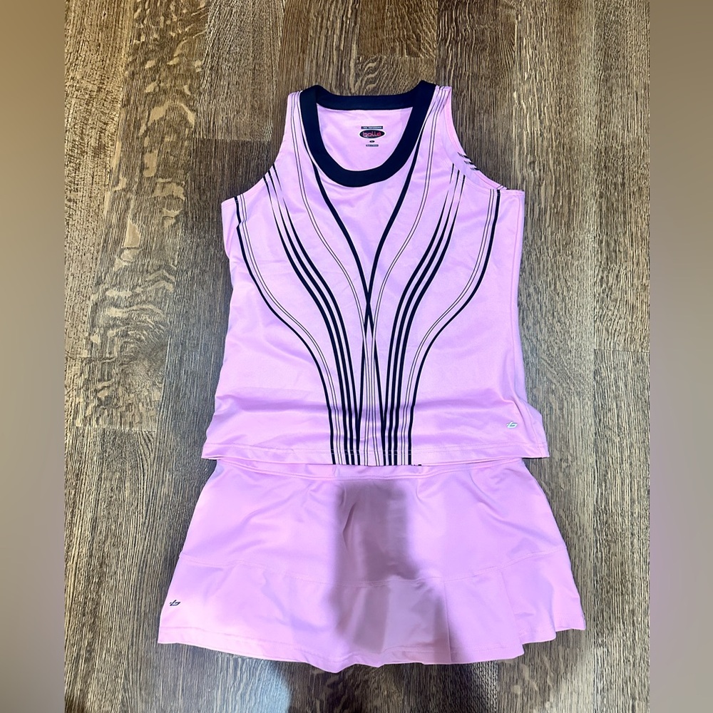 Pickleball tennis golf SKORT/SKIRT matching tank top size large by Bolle